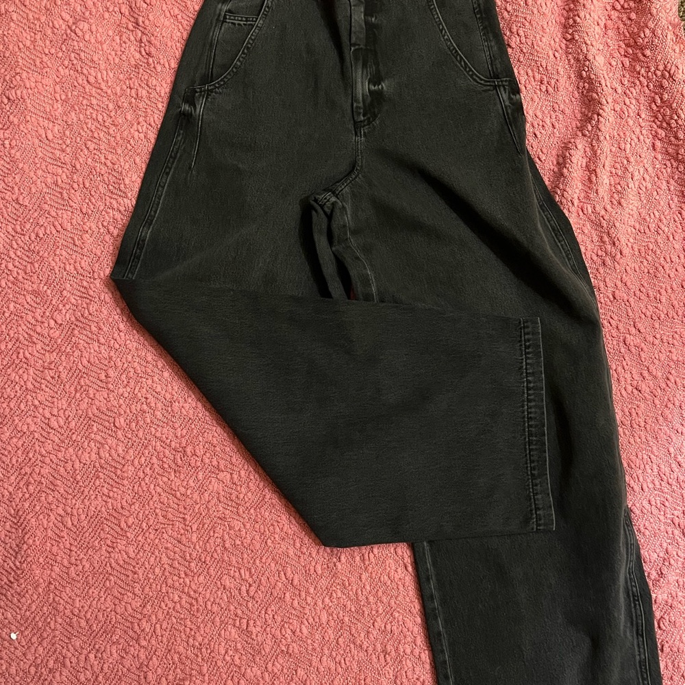 Pistola Black Lottie High Rise Relaxed Bowed Leg Jeans